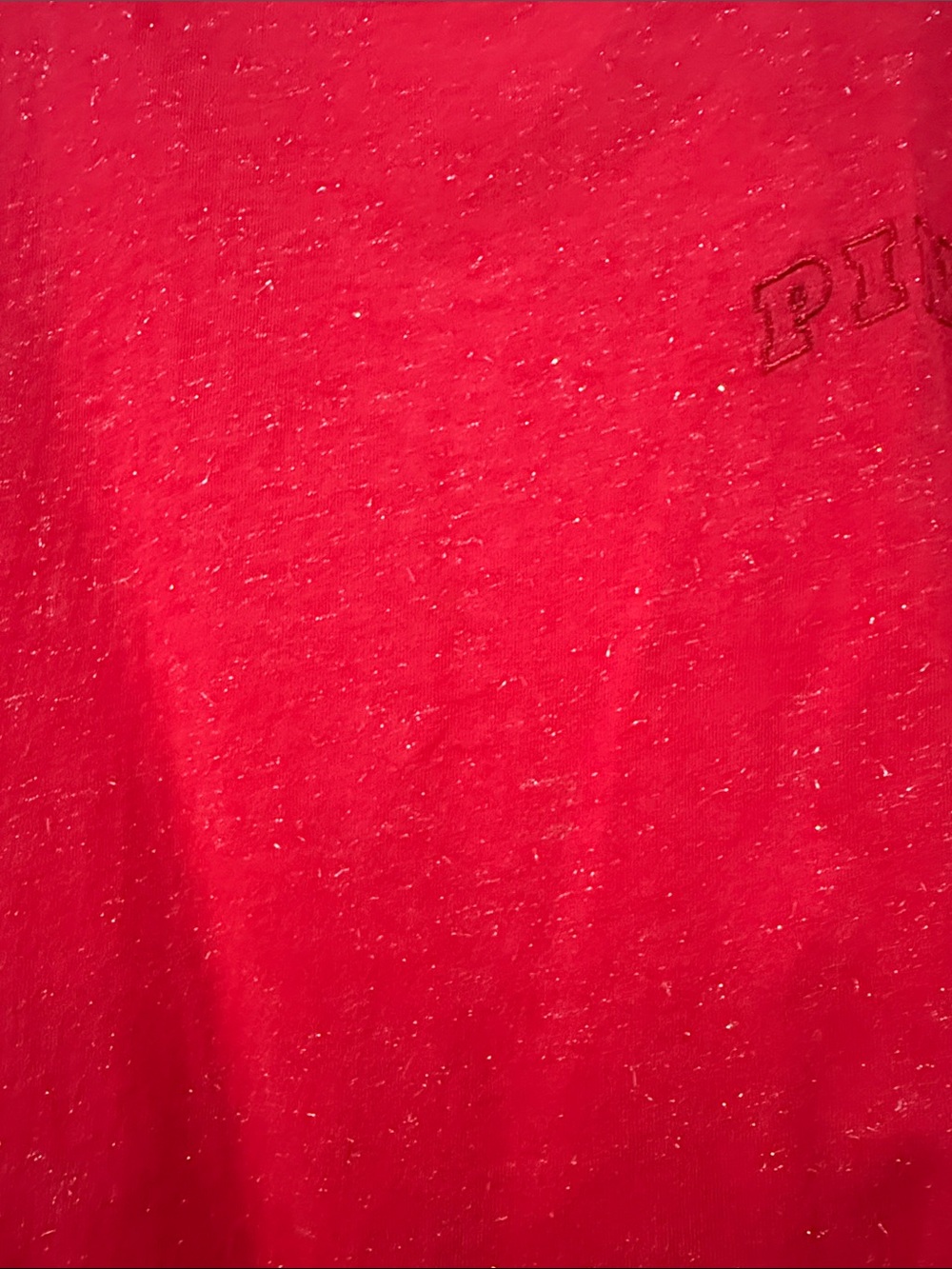 PINK Victoria's Secret Campus Cotton T-shirt in Bright Vermillion - Picture 3 of 9
